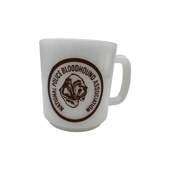 Glasbake Other - Vintage Glasbake Police Bloodhound K9 Handler Training Cartoon Coffee Mug